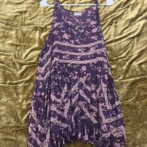 Intimately Free People Purple and Pink tank top Dress (S)